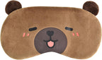 Cute Sleep Masks Cartoon Capybara Eye Mask Plush Sleeping Mask & Travel Blindfold Funny Novelty Eye Shade for Women Men (Capybara)