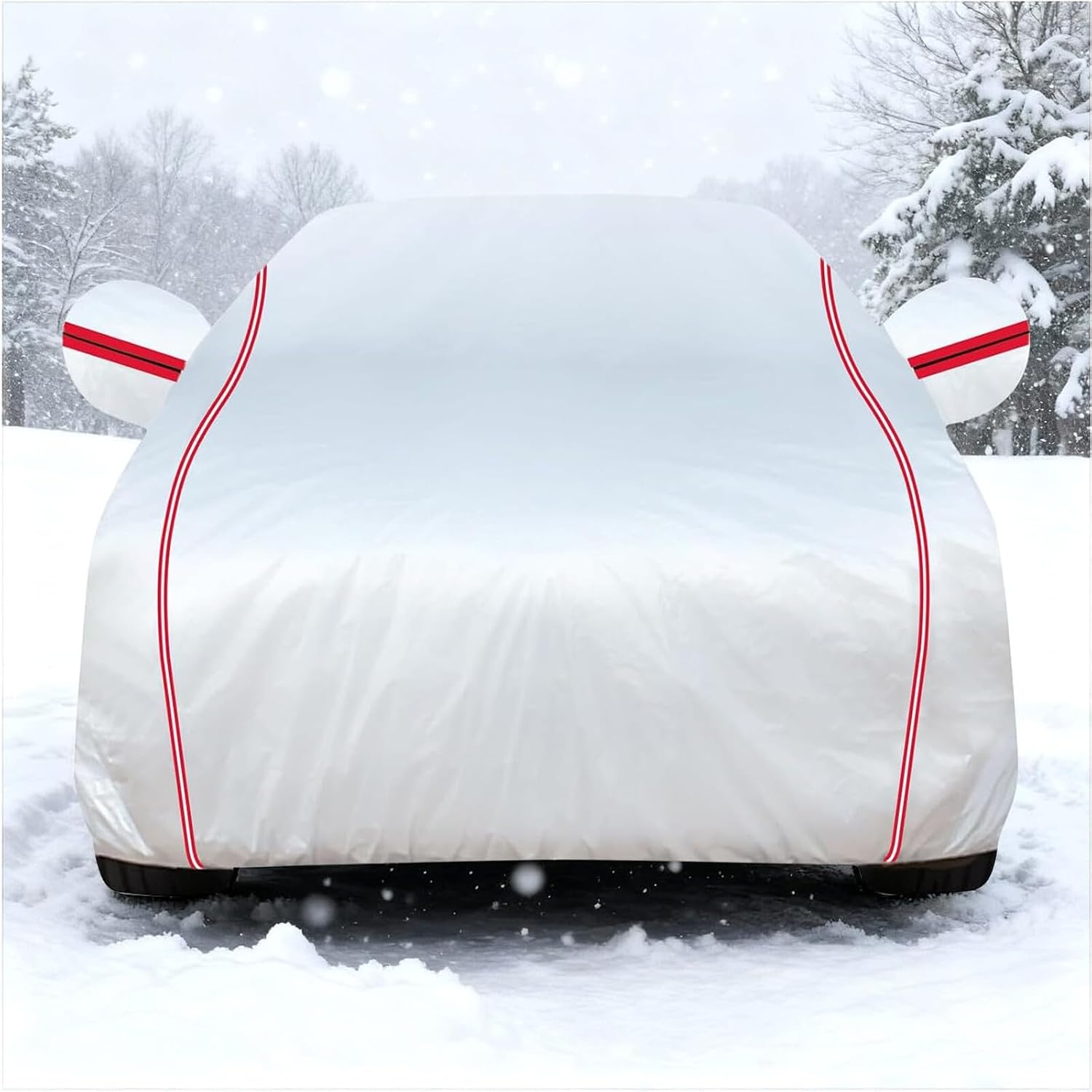 Car Cover Waterproof for Mercedes-Benz CLA180/CLA200/CLA220/CLA250, Outdoor Full Car Covers with Door Zipper, Large Auto Cover Sun Snow Rain UV Heat Dust Resistant