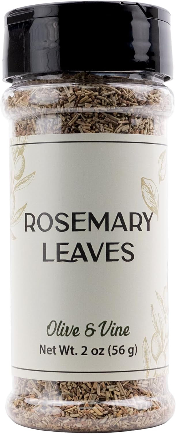 Olive & Vine Rosemary Leaves, Earthy & Aromatic, Seasoning for Roasted Meats, Soups, and Breads, Rich Tradition, Authentic Taste, For Global Recipes (2 Ounce)