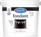 Satin Ice Fondant for Cake Decorating, Black (2 Pound)
