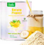 Banana Powder, 8.82OZ Freeze Dried Banana Powder, Freeze Dried Fruit, No Added or Sugar, Suitable for Baking, Oatmeal, Cereal, Yogurt, Smoothies, Juice