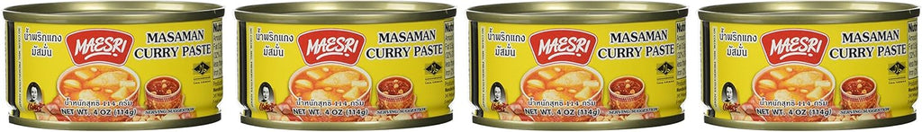 Maesri Thai Masaman Curry - 4 Oz (Pack of 4)