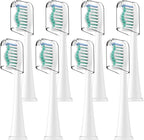 Toothbrush Heads, 8 Pack Electric Toothbrush Replacement Heads for Philips Sonicare Soft Dupont Bristles Replacement Toothbrush Heads for Oral Care