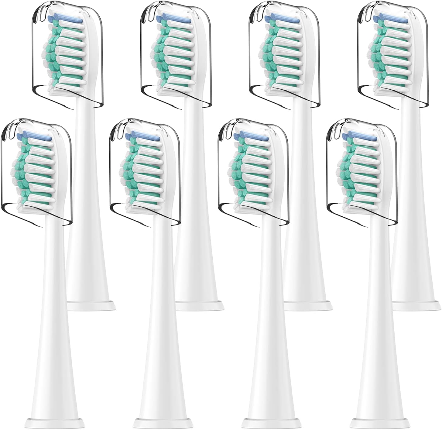 Toothbrush Heads, 8 Pack Electric Toothbrush Replacement Heads for Philips Sonicare Soft Dupont Bristles Replacement Toothbrush Heads for Oral Care