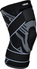 Tenace BJJ Knee Brace Grappling - Compression Knee Pad for Jiu Jitsu, MMA, Muay Thai, Wrestling, Judo - High Durability and Performance Unisex (Black, Large)