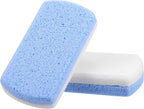 VOCOSTE 2 Pcs Foot Care Exfoliating Scrub Stone Double Sided Fine and Coarse Pumice Stone Foot File Blue White