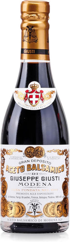 Giusti Balsamic Vinegar of Modena IGP – Full-Bodied Italian Gourmet Aceto Balsamico di Modena for Salads, Marinades, Cheese & More – 2 Gold Medals – Made in Italy – 8.45 fl oz (250 ml) - Pack of 1