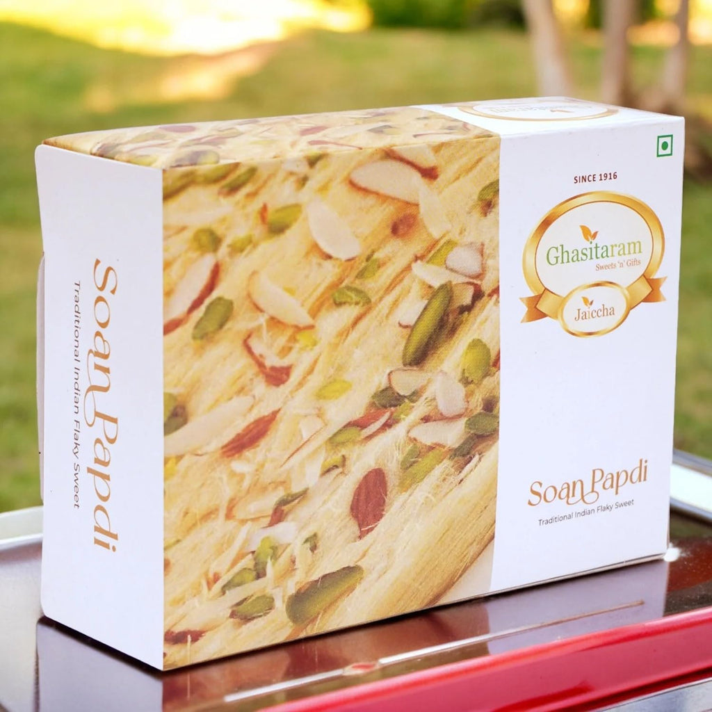 Ghasitaram Gifts Bhaidooj Gifts Sweets - Soan Papdi (200 GMS)