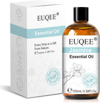 EUQEE 100ml Jasmine Essential Oil, Pure Jasmine Essential Oil for Diffuser, Massage, DIY Soap,Candle Making, Skin & Hair Care - 3.38 Fl Oz