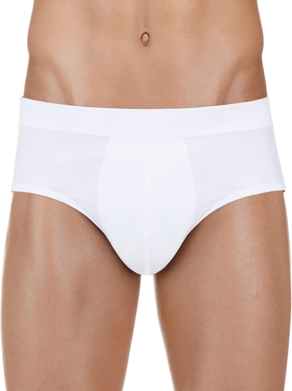 PROTECHDRY - Washable & Reusable Urinary Incontinence Cotton Brief Underwear for Men, with Front Absorbent Area White XX-Large
