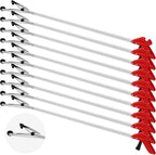 Sabary 10 Pack Suction Cup Reacher Grabber Heavy Trash Picker Grabber Tool, Long Handy Aids Nonslip Claw Reach Tool for Elderly Pick up Stick Arm Extension Litter Picker(Red,43 Inch)
