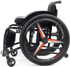 Lightweight All-Terrain Folding Adult Wheelchair Aluminium Self-propelled Manual Adjustable Footrest for Youth, Adults, Elderly(Soft,Seat Width 42cm/16.5in)