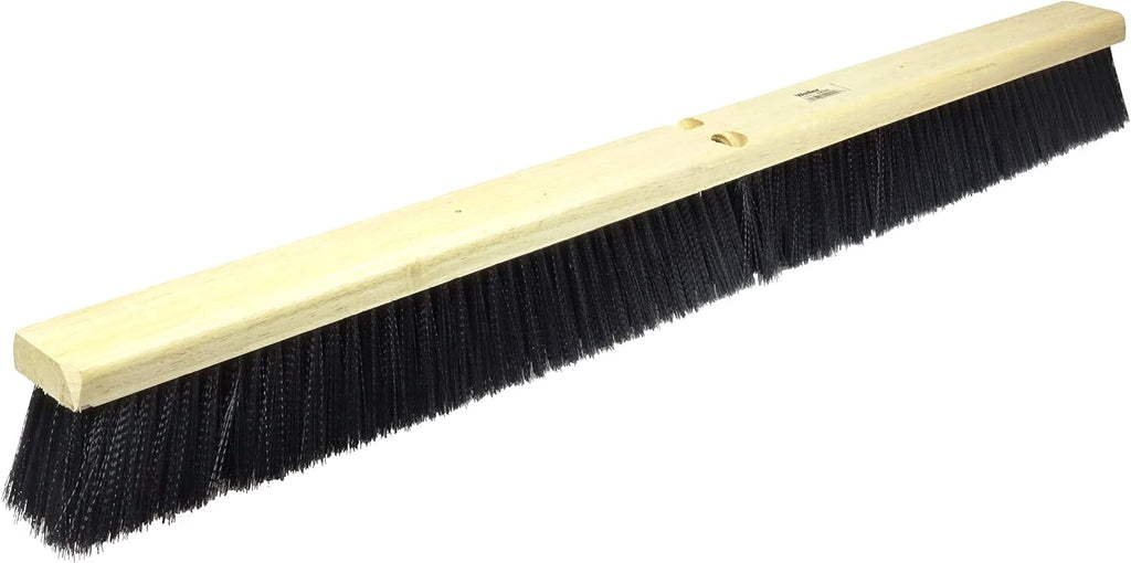 Weiler 42095 36" Medium Sweep Floor Brush, Black Polypropylene Fill, Includes Brace