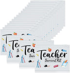 Cunno 60 Pcs Teacher Appreciation Gifts Bulk Small Waterproof Makeup Toiletry Bag Pouch Cosmetic Pencil Bag Thank You Gifts for Women Men Travel Graduation Season Supplies(Teacher Survival Kit)