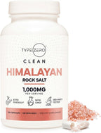 Type Zero Himalayan Rock Salt Capsules (120 Capsules) (1000mg per Serving)