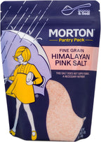 Morton Himalayan Pink Salt Fine Grain, Pink Himalayan Salt, 1 lb., Resealable Pouch