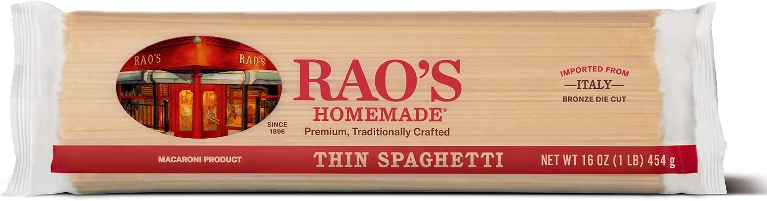 Rao's Homemade Thin Spaghetti Pasta, 16oz, (Pack of 1)