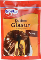 Dr Oetker Dunkel Kuchen Glasur 125g/4.4oz Dark Chocolate Icing