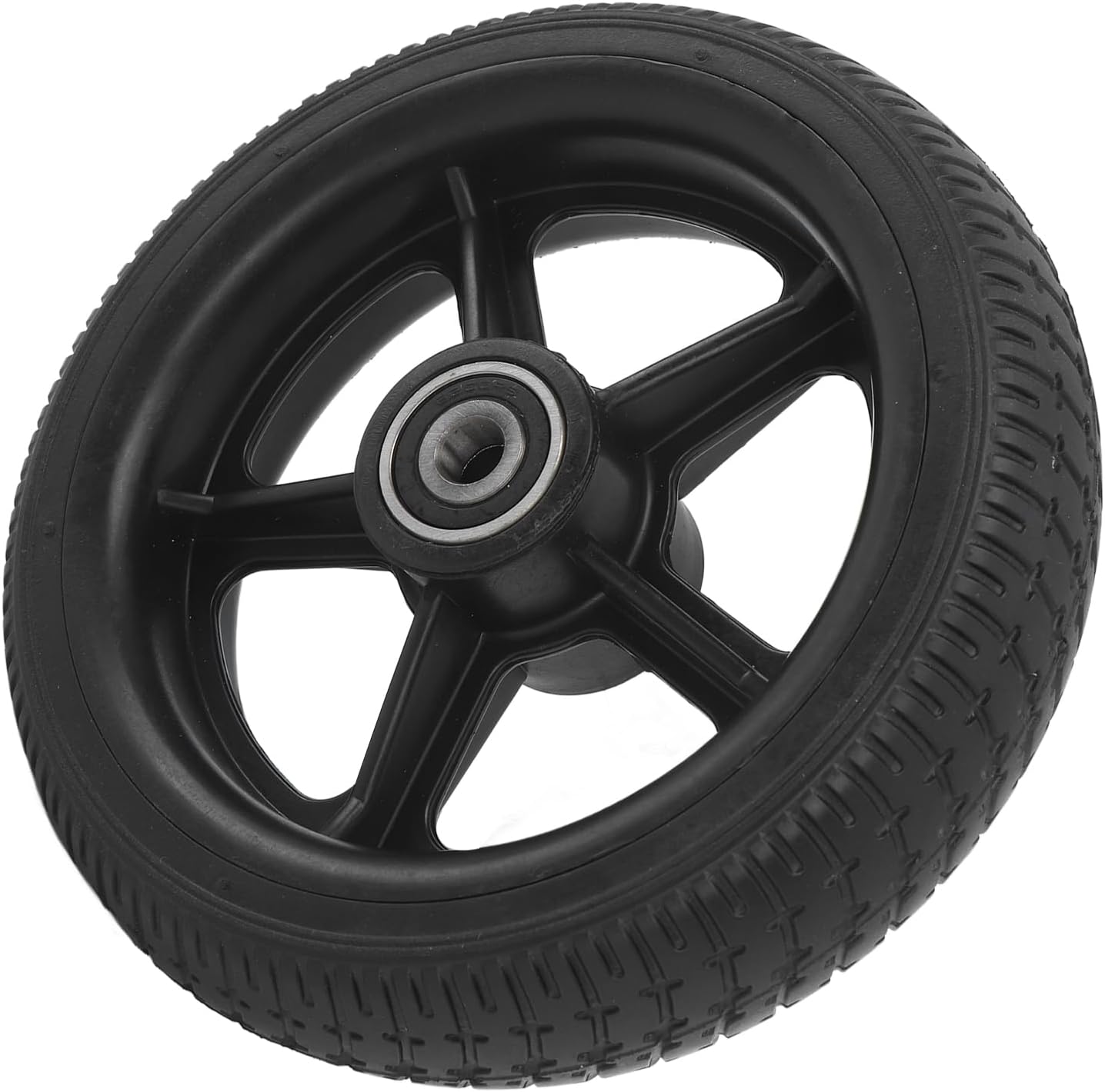 6.5 Inch Electric Scooter, Solid Tire Rubber Anti Slip Explosion Proof Electric Scooter Wheel with Hub for Replacement