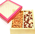 Ghasitaram Gifts Diwali Gifts Diwali Chocolate Hamper - Carving Box with Nutties and Almonds