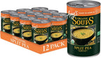 Amy's Soup, Vegan Split Pea Canned Soup, Light in Sodium, Gluten Free, Made With Organic Vegetables, 14.1 OZ (12 Pack)