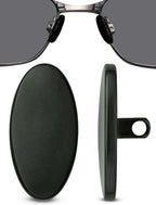 SPORTS WORLD VISION Glasses Titanium Nose Pads | Oval Shape Non-Slip Nose Pads for Glasses | 13mm Screw-in Easy Replacement and Comfortable Fit 1 Pair in Black Finish