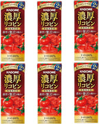 Kagome Tomato Juice Twice The Lycopene 6.7floz(195ml) Pack Of 6 No Sugar No Salt 100% Tomato Juice