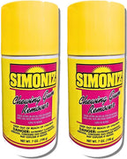 Simoniz Chewing Gum Remover Spray 7 Oz - 2 Pack - Targets Stubborn Residues & Adhesives on Carpet, Furniture, & More! Versatile for Cars, Candle Wax, Mats, & Shoes