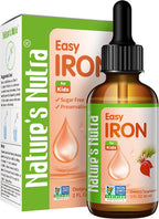 Nature's Nutra Easy Iron, Premium Liquid Iron for Baby, Infant, Kids and Children, Ferrochel, Anemia, Hemoglobin, Non-GMO, Kosher, 2 Fl. Oz (60ml)