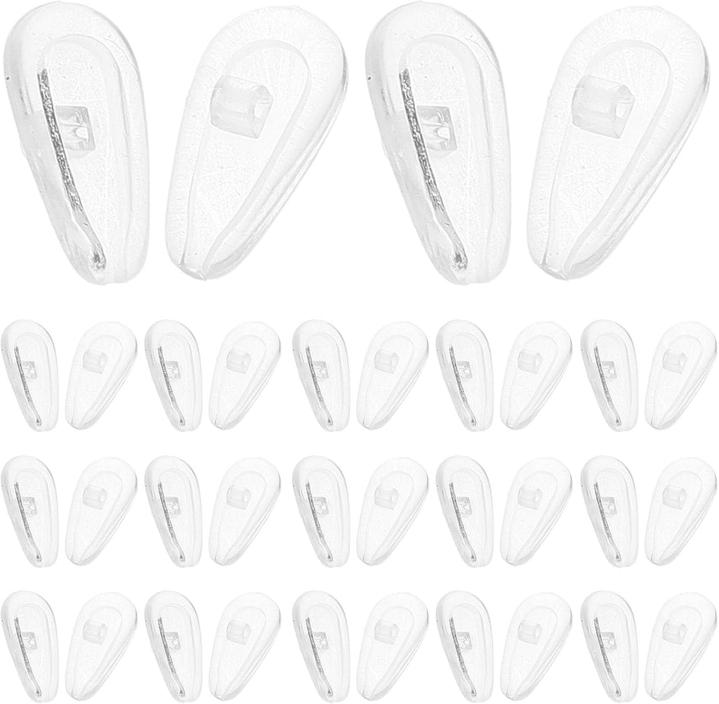 FRCOLOR Glasses Nose Pads Soft Silicone Cushion Non Slip Replacement Nose Guards for Eyeglasses Sunglasses Comfortable Secure Fit 50 Pcs