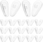 FRCOLOR Glasses Nose Pads Soft Silicone Cushion Non Slip Replacement Nose Guards for Eyeglasses Sunglasses Comfortable Secure Fit 50 Pcs