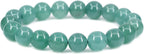 Keleny Gem Semi Precious Gemstones 10mm Round Beads Stone Crystal Stretch Bracelets Unisex