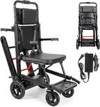Power Wheelchair Foldable, Electric Stair Climbing Wheelchair, Stair Chair Lifts for Seniors, Mobile Elderly Stair Chair Load Capacity 450lbs