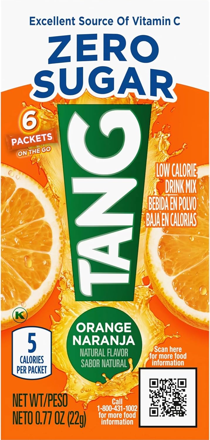 TANG ON THE GO SINGLES DRINK POWDER MIX ORANGE 6 CT