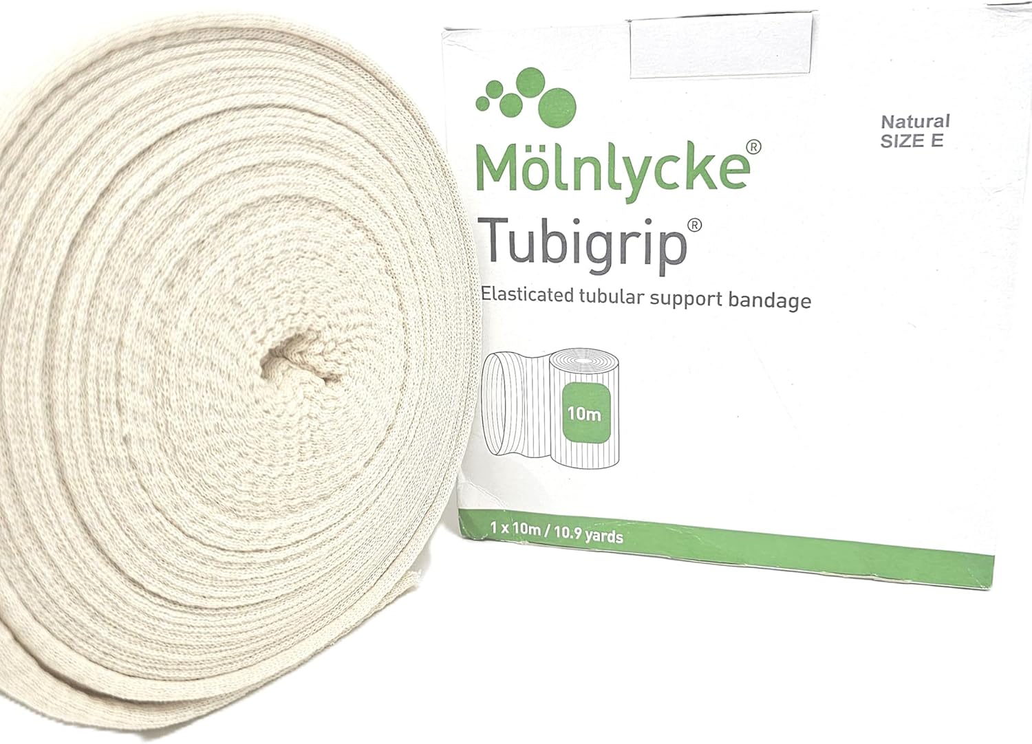Generic Tubi Grip 1434 Elasticated Tubular Support Bandage, Natural, Size E, 10.9 Yards