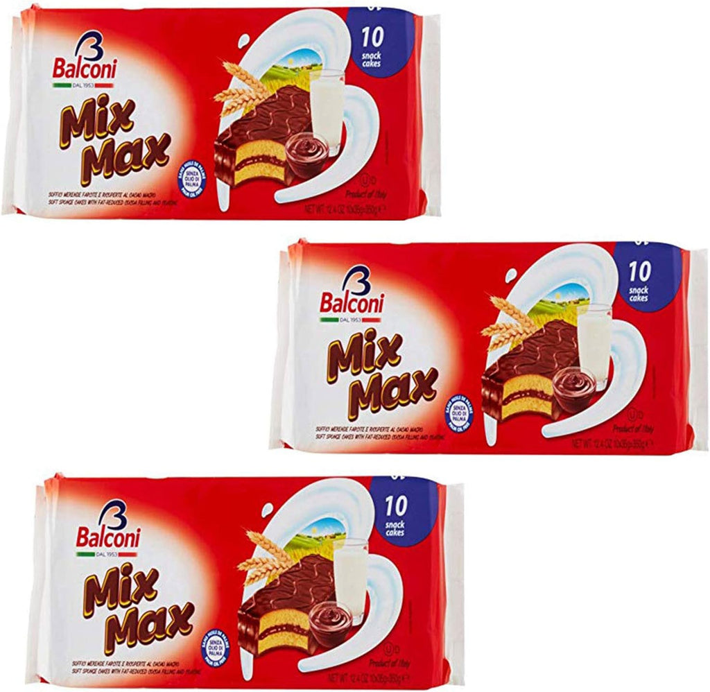 Balconi Mix Max Snack Cake, 10 Snack Cakes, 350 Gram (Pack of 3)