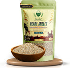 Danodia Foods Organic Pearl Millet (Bajra) (2 lbs | 950g | 33oz) | Unpolished, Whole Grain, Gluten-Free, Hulled Superfood | Natural, Non-GMO, Vegan, High Fiber & Protein |Rotis, Khichdi & Porridge