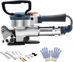 HIGHTOP B19 Pneumatic Strapping Tool Packaging Strapping Machine No Sub-Banding Handheld Strapping Machine for PP &PET Belt Width 1/2" 3/4"