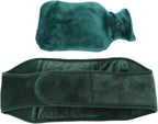 1000ml Hot Water Bottle, Hot Cold Therapies Hot Water Bottles Hot Water Bag with Waist Cover for Neck, Back, Shoulder Waist Warm