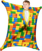 Sensory Sock Medium,6-9 Years,Building Blocks Full Body Sock Wrap for Autistic Children to Relieve Stress,Relaxing Sensory Compression Body Sack for Kids Sensory Processing Disorder