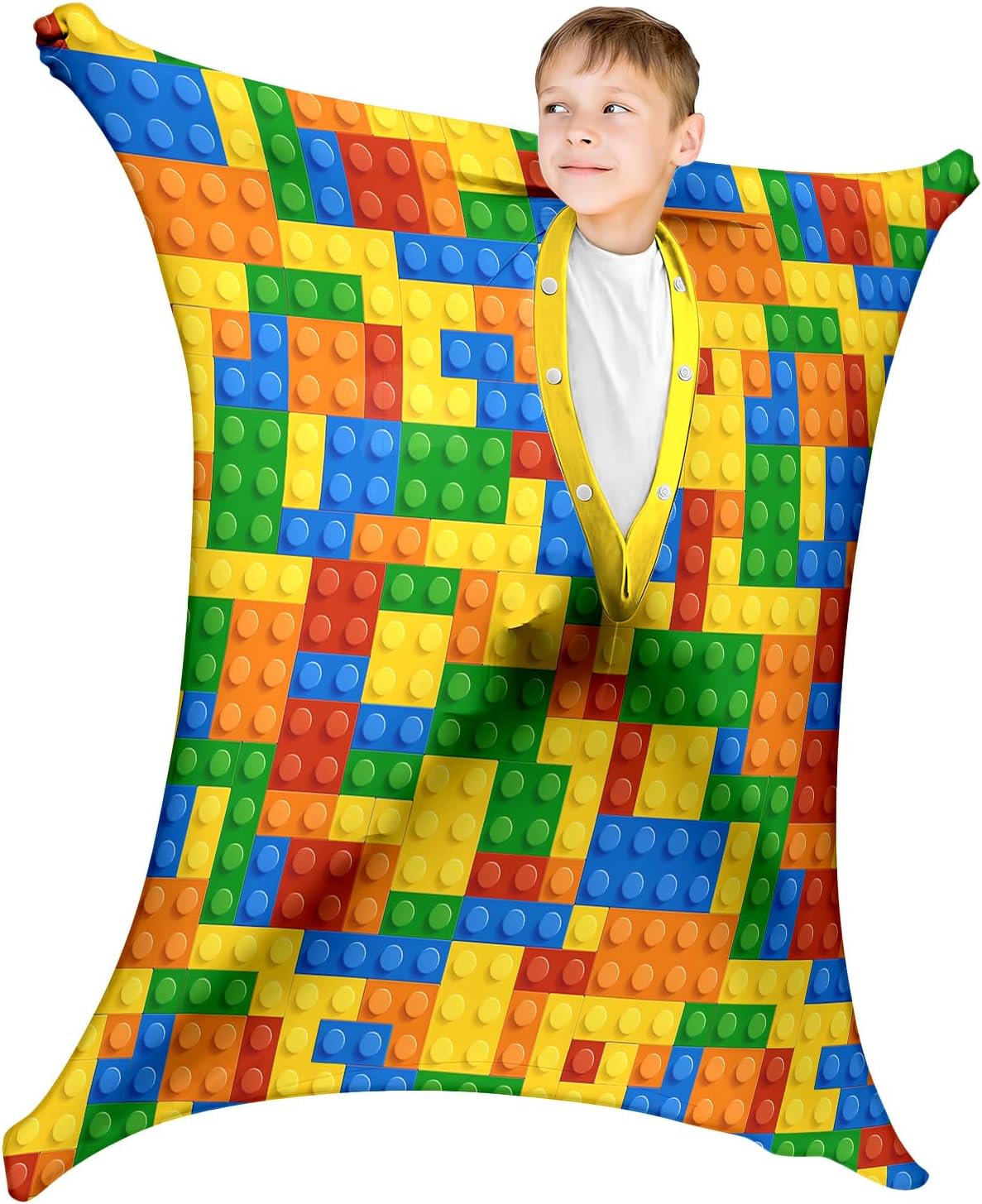 Sensory Sock Medium,6-9 Years,Building Blocks Full Body Sock Wrap for Autistic Children to Relieve Stress,Relaxing Sensory Compression Body Sack for Kids Sensory Processing Disorder