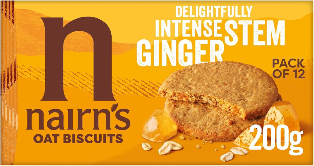 NAIRNS Oat Cakes, Wheat Free Ginger, 7.1 oz
