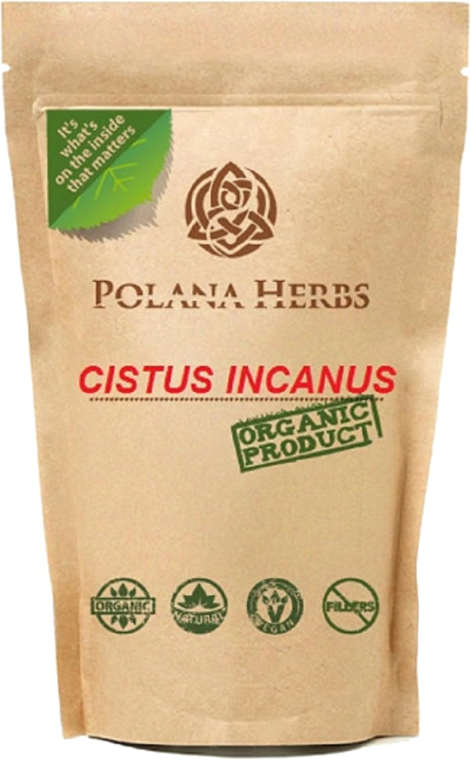 Cistus Incanus Organic Rockrose Loose Herb Herbal Tea Detox, Cleanse, Immune System Booster, Antioxidant, Polyphenols-Phenolic, Caffeein Free, Food Graded Eco-Pack (100g- 50 servings- 3.53 oz)