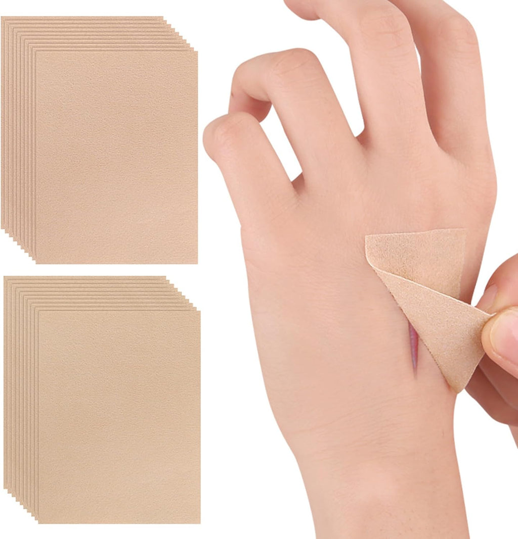 Tattoo Cover up Patch 10PCS,Waterproof Sweatproof Sticker,Cover up Tape Cuttable Invisible Scar Birthmarks Sticker (light skin color)