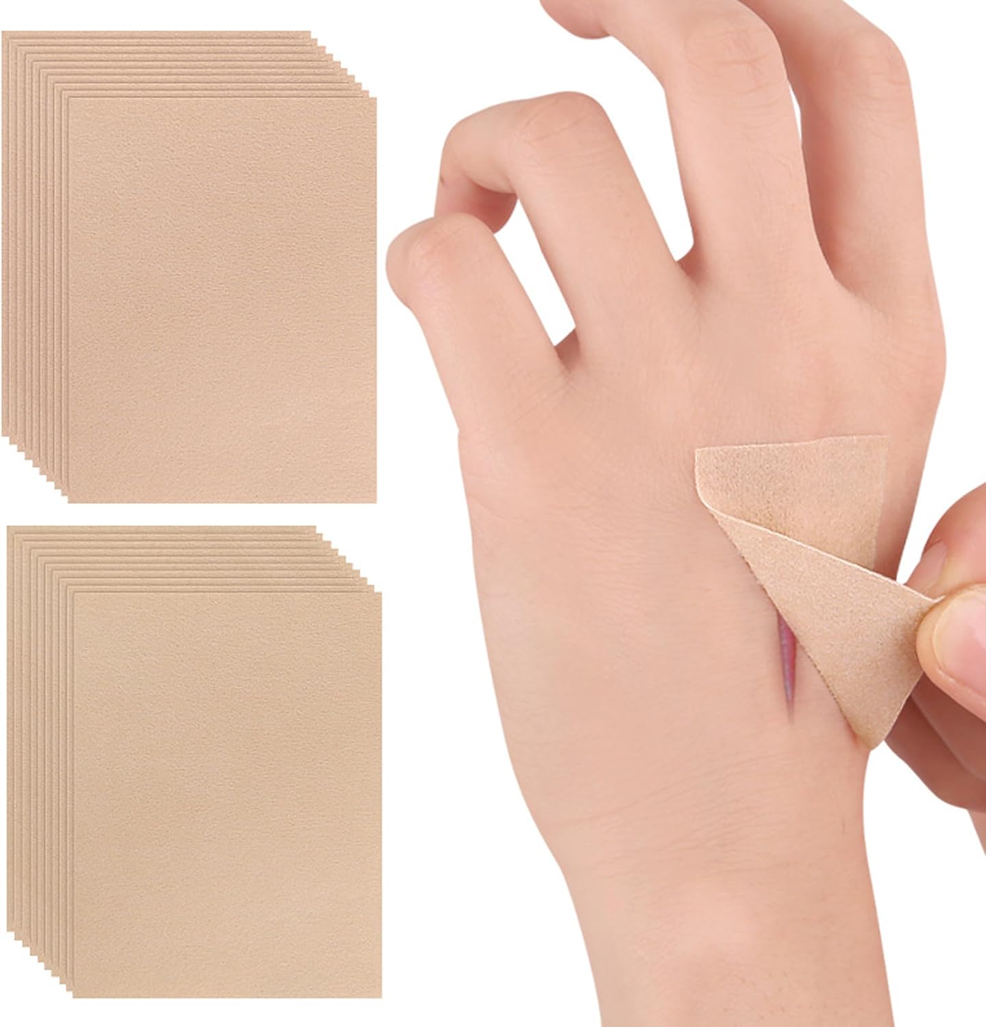 Tattoo Cover up Patch 10PCS,Waterproof Sweatproof Sticker,Cover up Tape Cuttable Invisible Scar Birthmarks Sticker (light skin color)