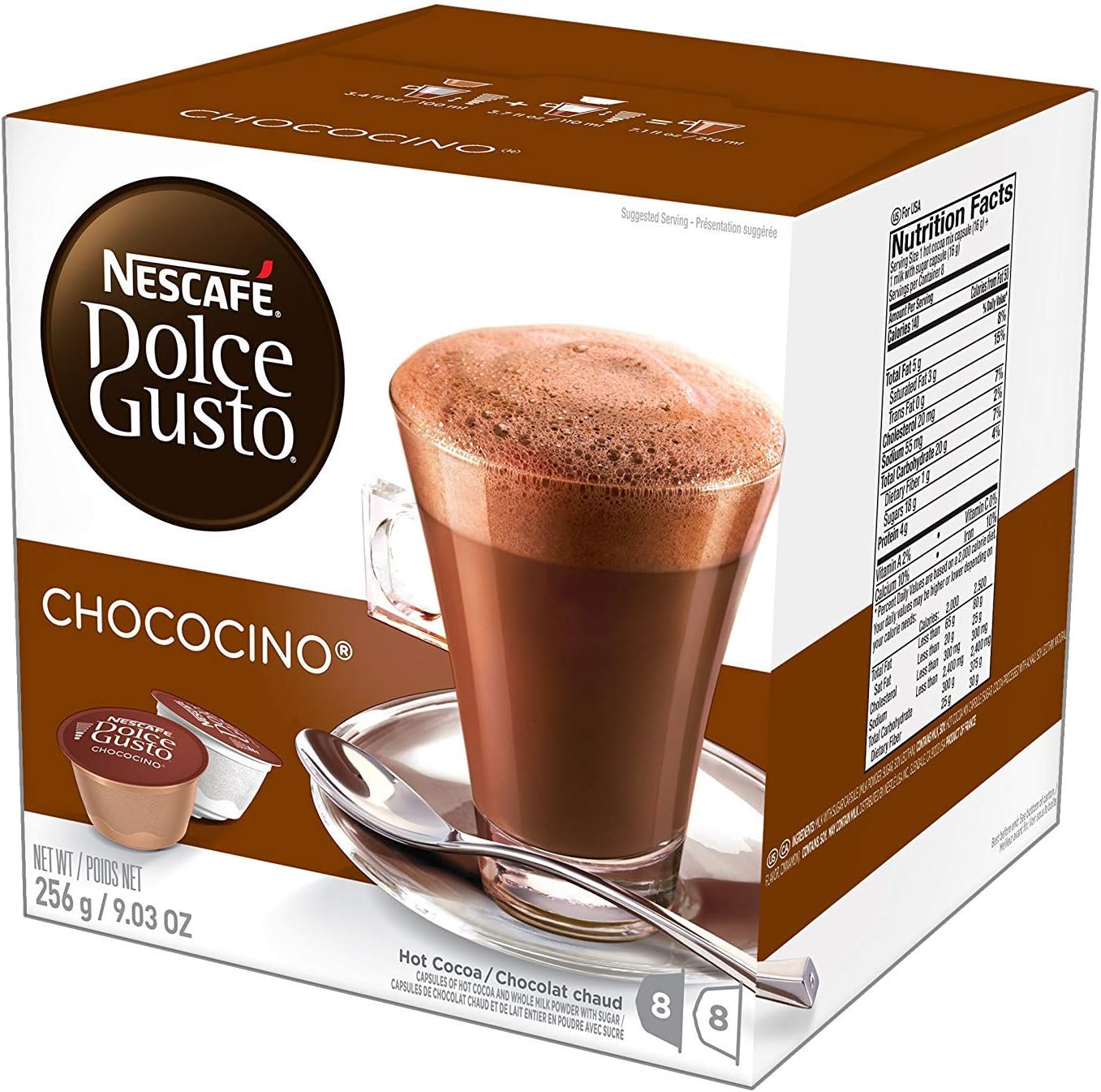 NESCAFÉ Dolce Gusto Coffee Capsules Chococino 48 Single Serve Pods, (Makes 24 Specialty Cups) 48 Count