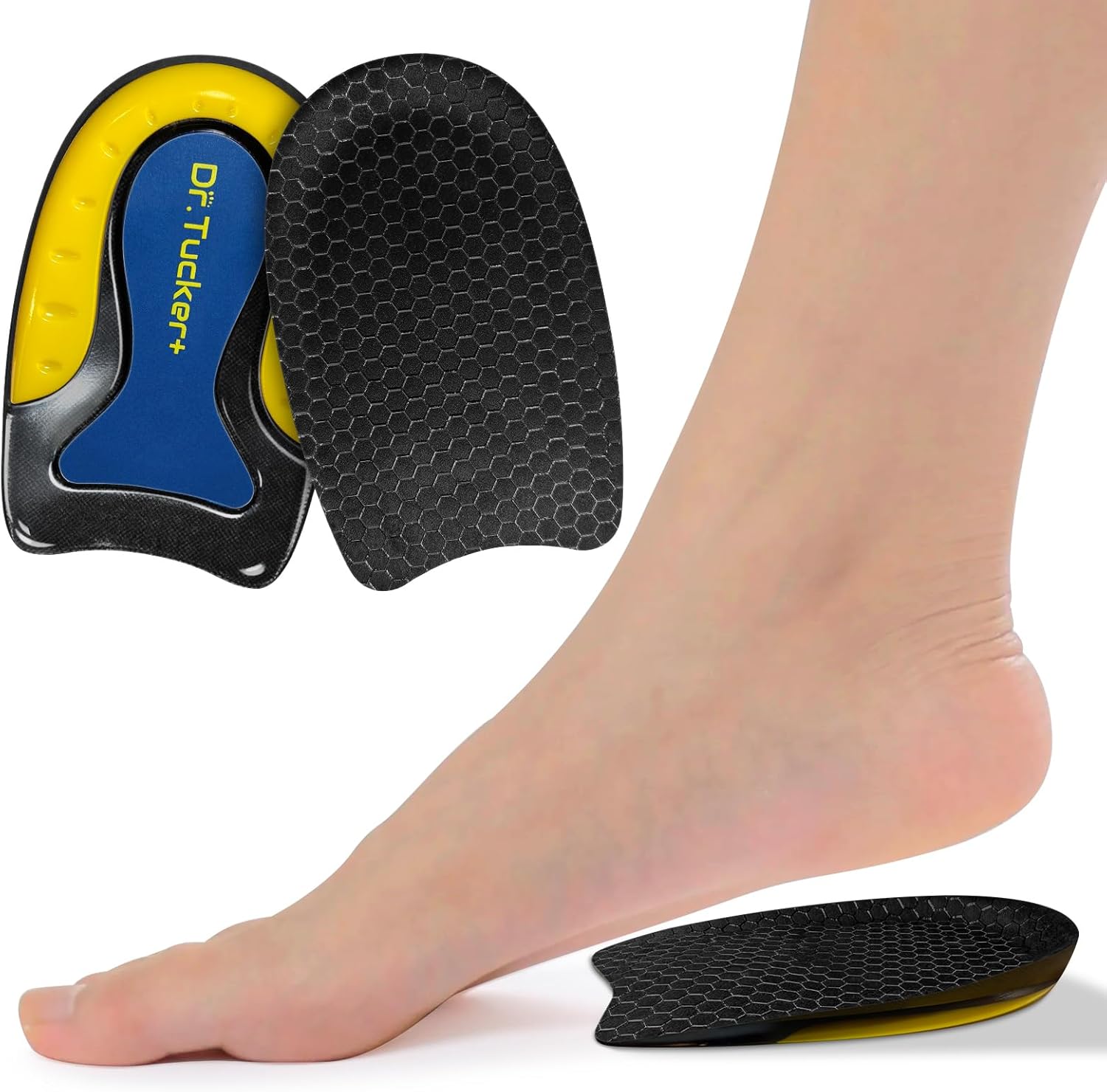 Heel Pads for Shoes, Heel Cushion for Shock Absorption, Heel Cups for Heel Pain Relief, Gel Inserts for Foot Discomfort