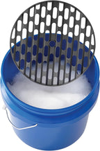 4-Gallon Plastic car wash Bucket with grit Screen and Handle