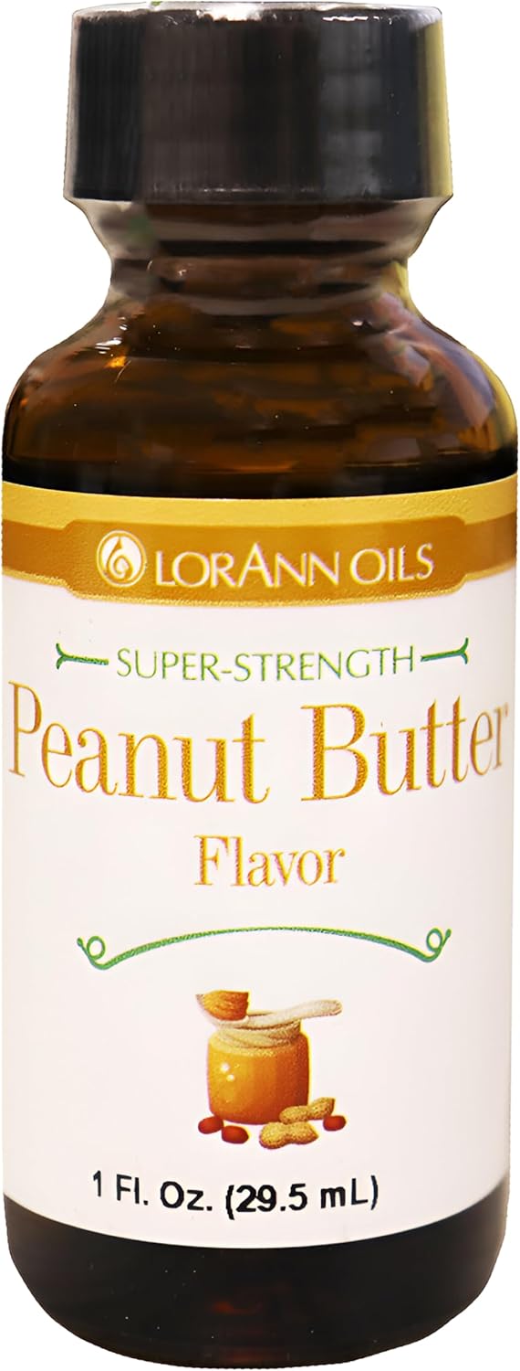 LorAnn Oils Super Strength Flavoring - Used For Candy Making, Flavoring Extracts, Baking, Hard Candy, and Flavor Oils - Bold, Natural Flavors 4X Stronger Than Extracts - Peanut Butter, 1 fl oz