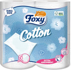 Foxy Cotton Toilet Paper, 5-Ply, 120 Sheets, FSC Certified(Pack of 10)